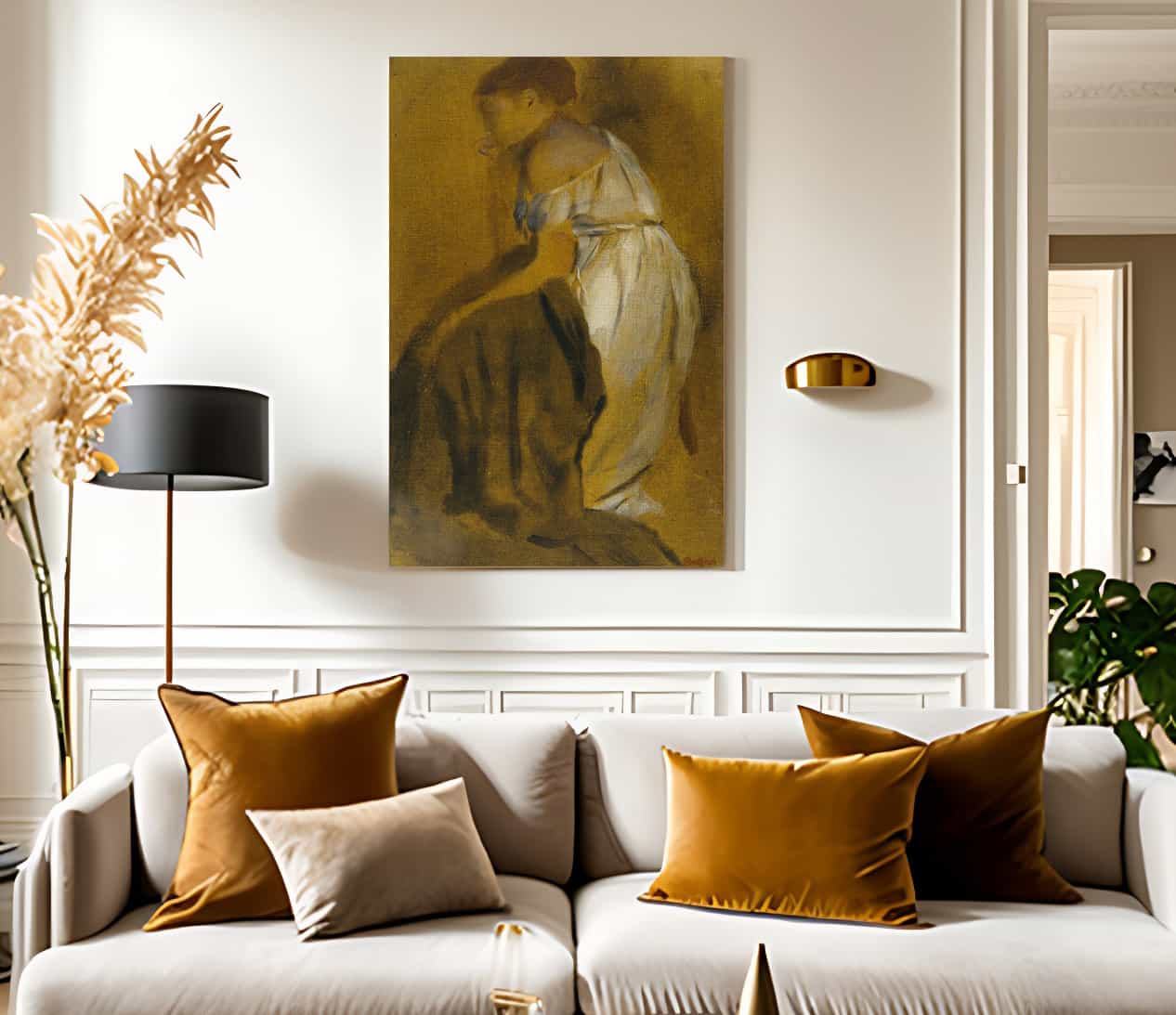 Study Of A Seated Woman By Edgar Degas Fine Art Print