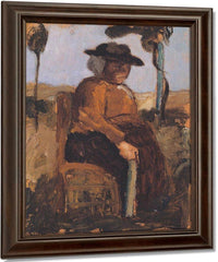 Study Of A Woman Seated In The Garden By Paula Modersohn Becker Fine Art Print