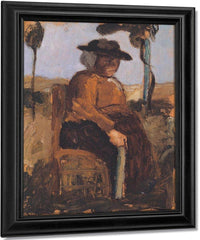 Study Of A Woman Seated In The Garden By Paula Modersohn Becker Fine Art Print