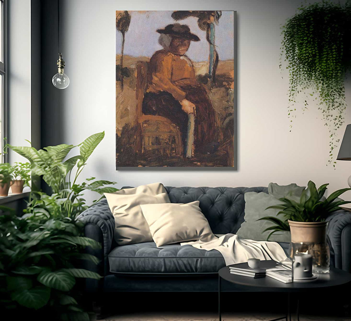 Study Of A Woman Seated In The Garden By Paula Modersohn Becker Fine Art Print