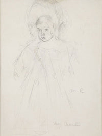 Study Of A Young Girl (Etude De Jeune Fille) By Mary Cassatt Fine Art Print