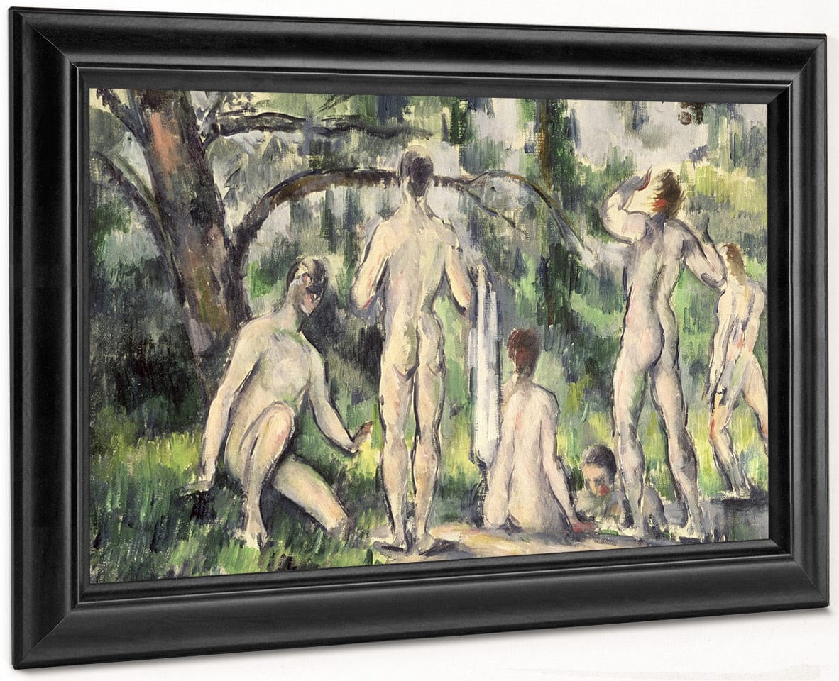 Study Of Bathers 1 By Paul Cezanne Fine Art Print