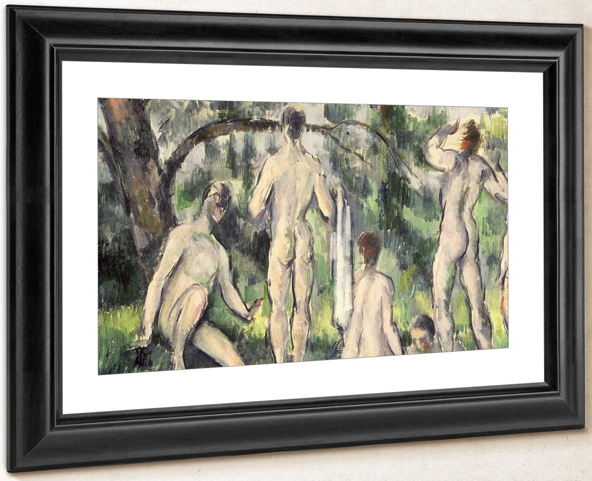 Study Of Bathers 1 By Paul Cezanne Fine Art Print