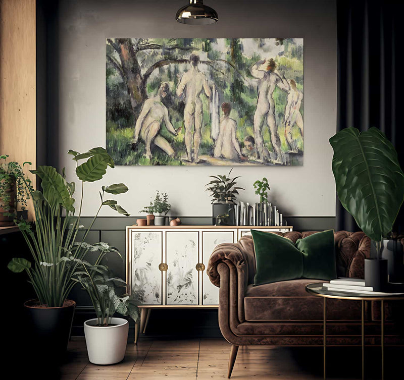 Study Of Bathers 1 By Paul Cezanne Fine Art Print