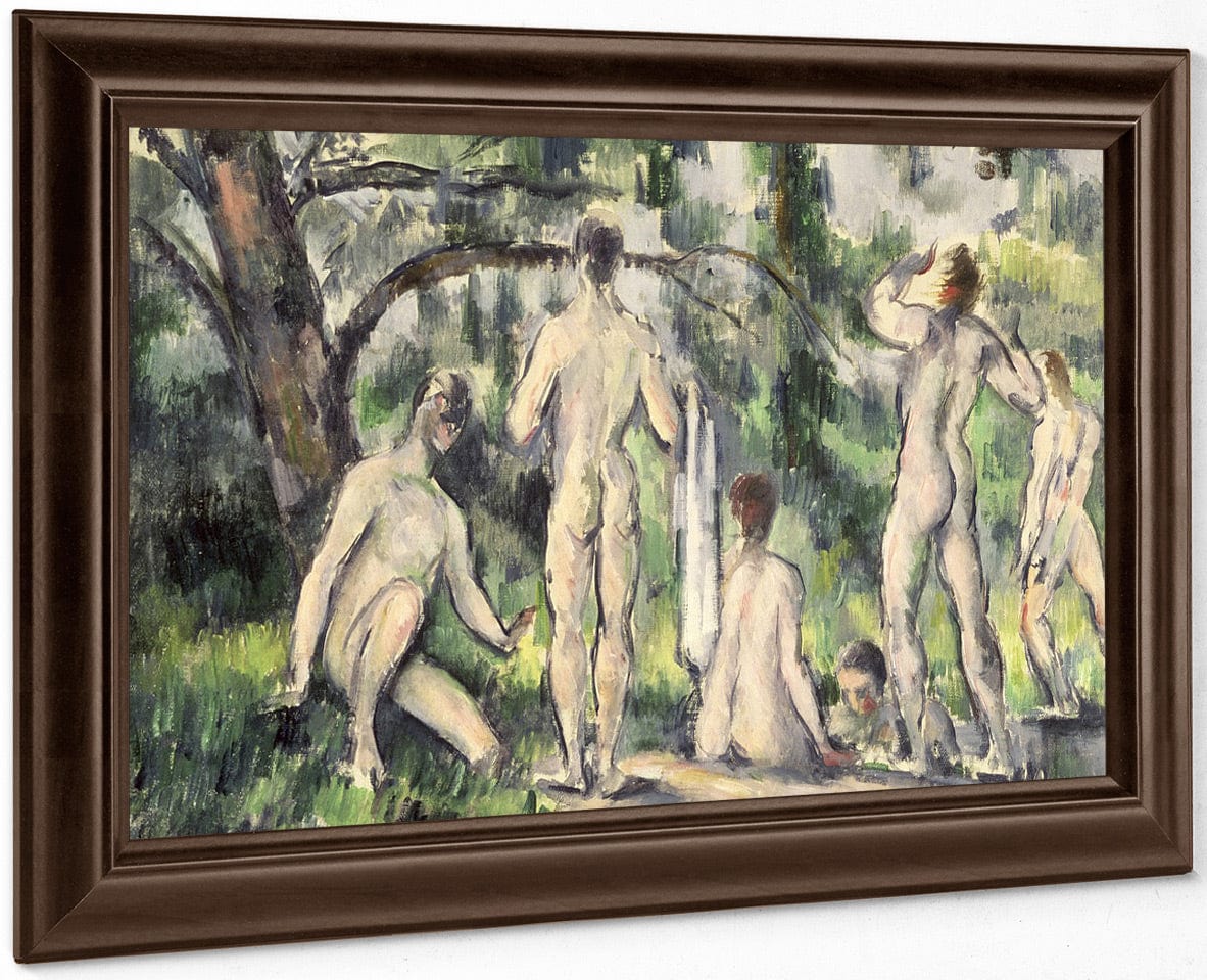 Study Of Bathers By Paul Cezanne Fine Art Print