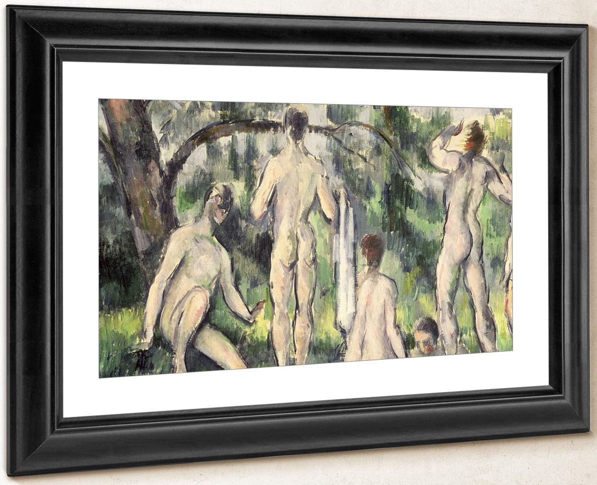Study Of Bathers By Paul Cezanne Fine Art Print