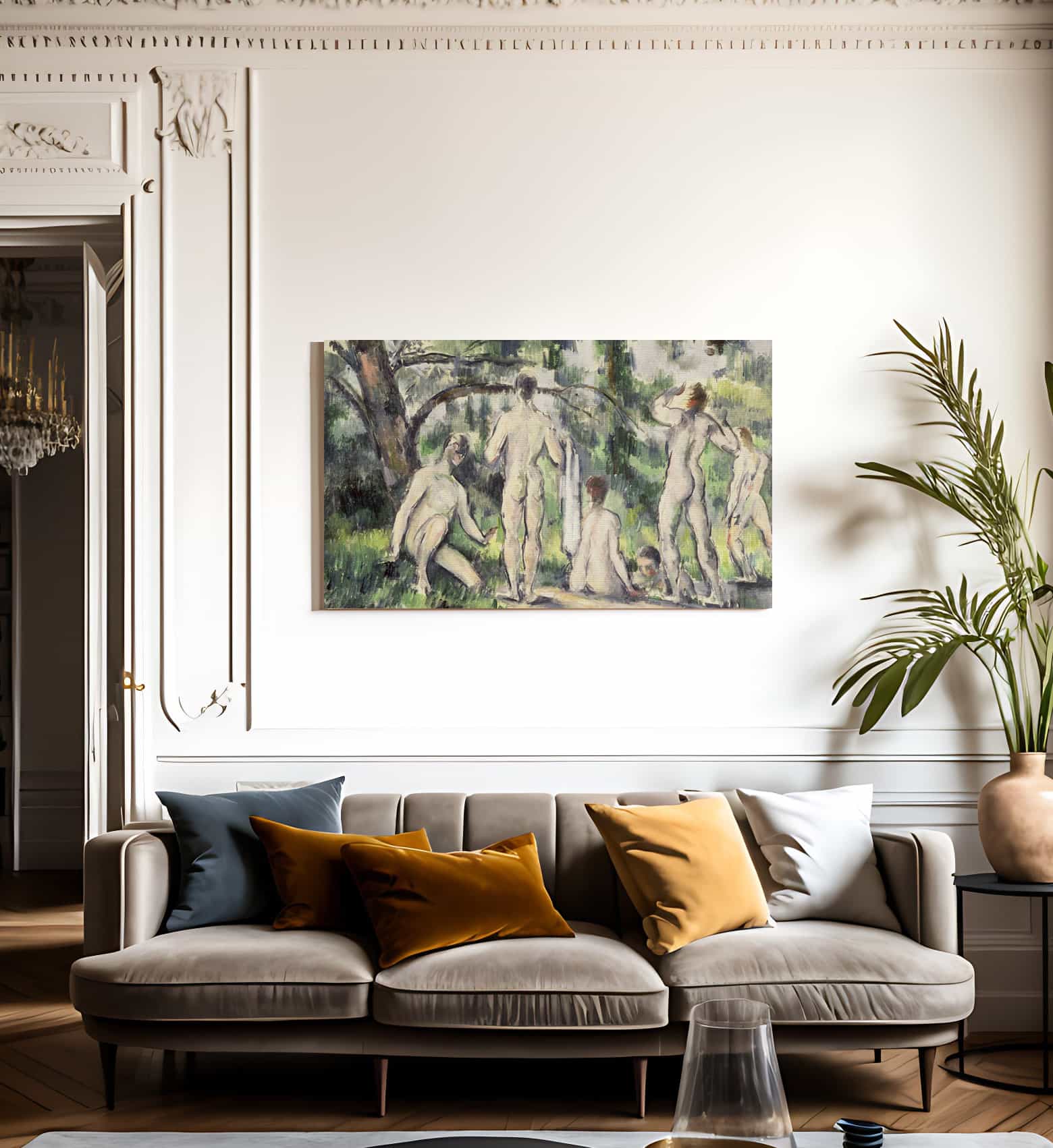 Study Of Bathers By Paul Cezanne Fine Art Print