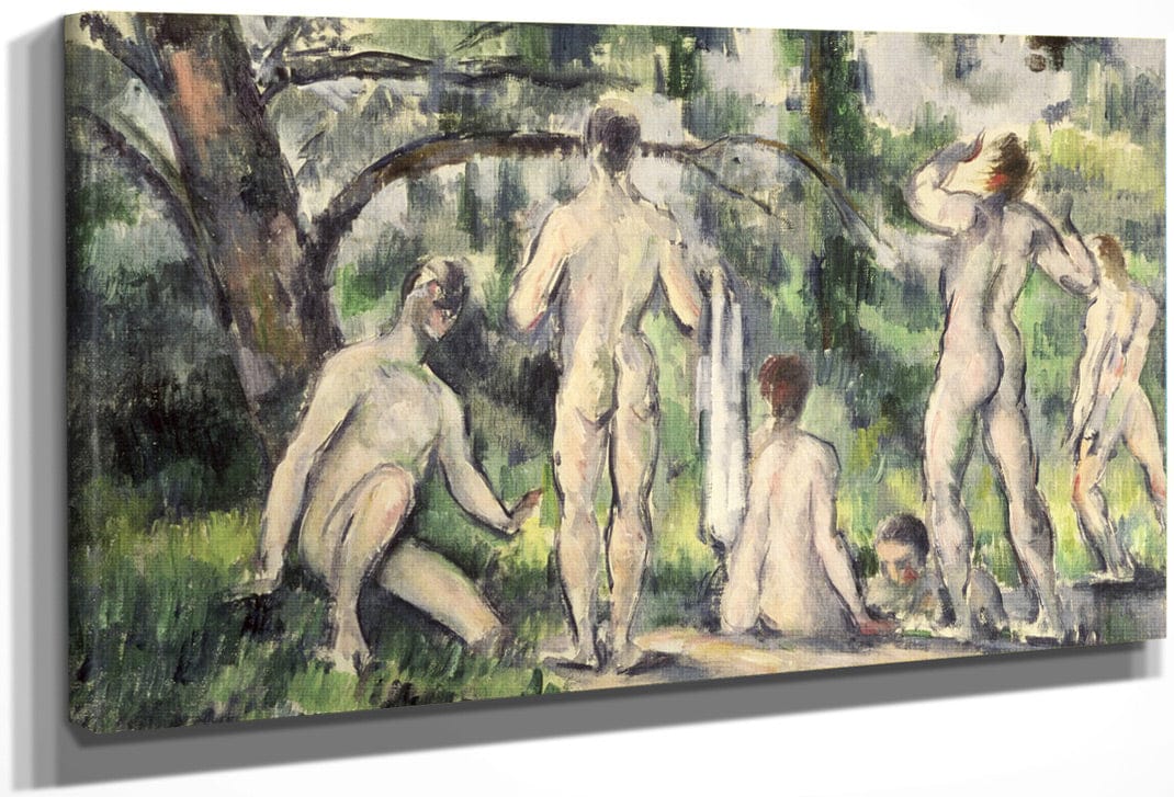 Study Of Bathers By Paul Cezanne Fine Art Print