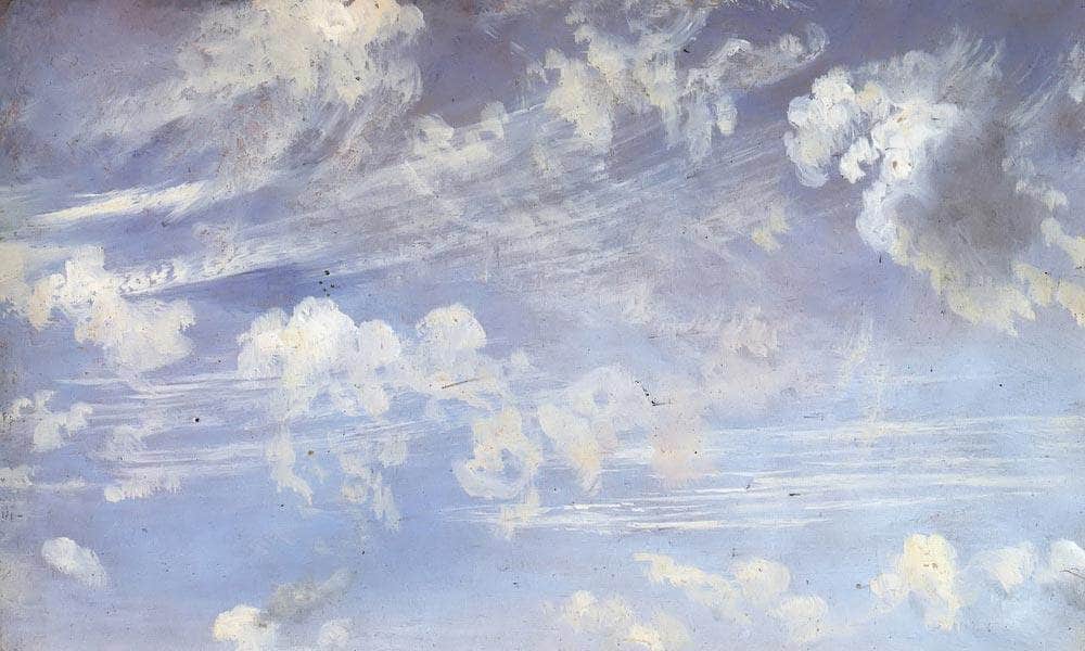 Study Of Cirrus Clouds By John Constable Fine Art Print