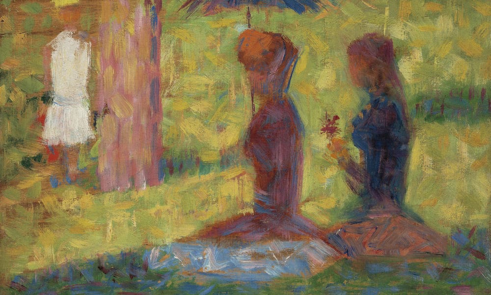 Study Of Figures For La Grande Jatte By Georges Pierre Seurat Fine Art Print