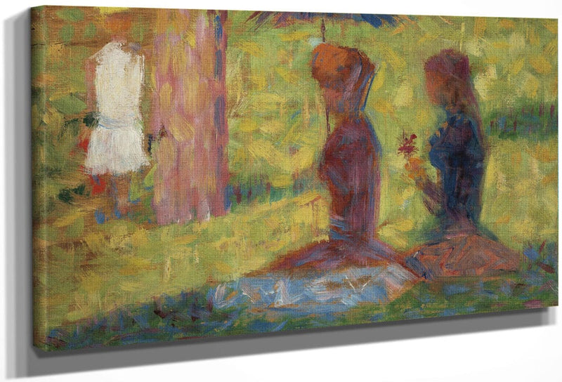Study Of Figures For La Grande Jatte By Georges Pierre Seurat Fine Art Print