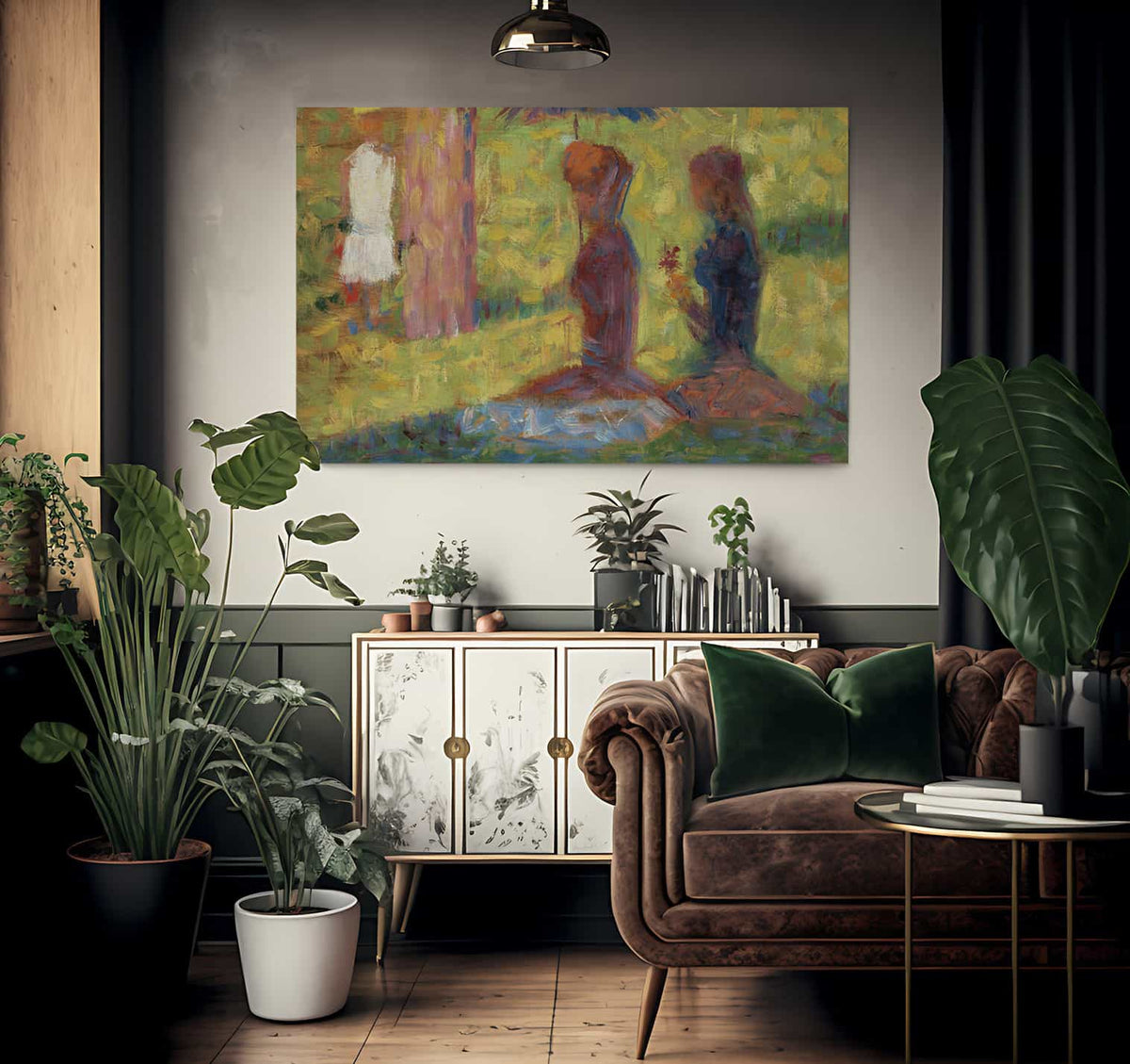 Study Of Figures For La Grande Jatte By Georges Pierre Seurat Fine Art Print