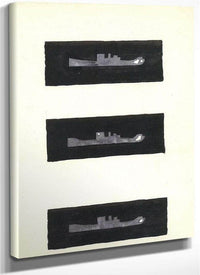 Study Of Four Ships On The Horizon By Abbott Handerson Thayer Fine Art Print