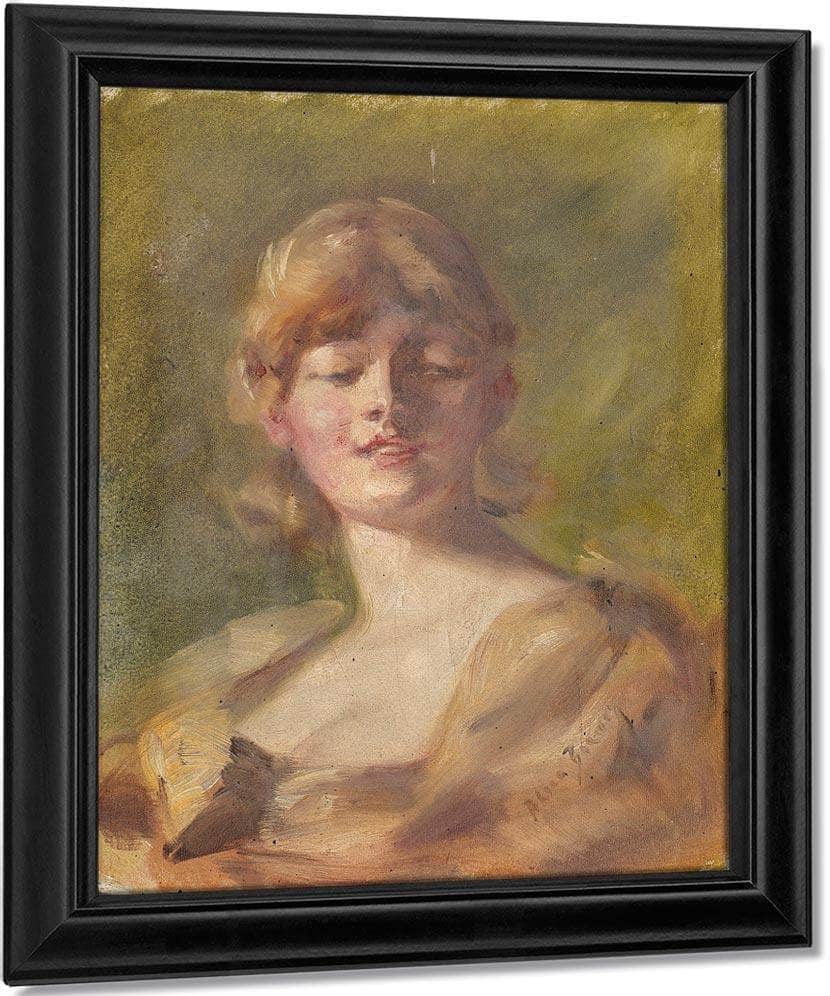 Study Of Head By Alice Pike Barney Fine Art Print