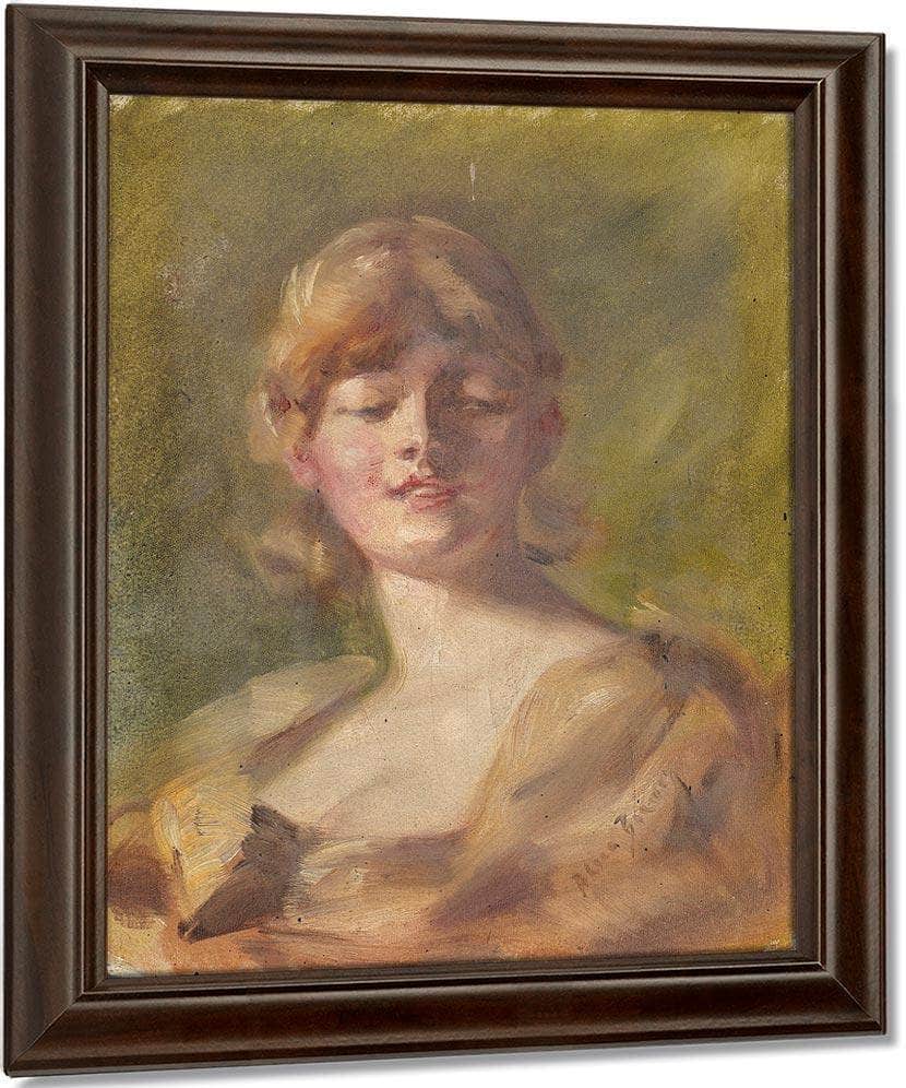 Study Of Head By Alice Pike Barney Fine Art Print