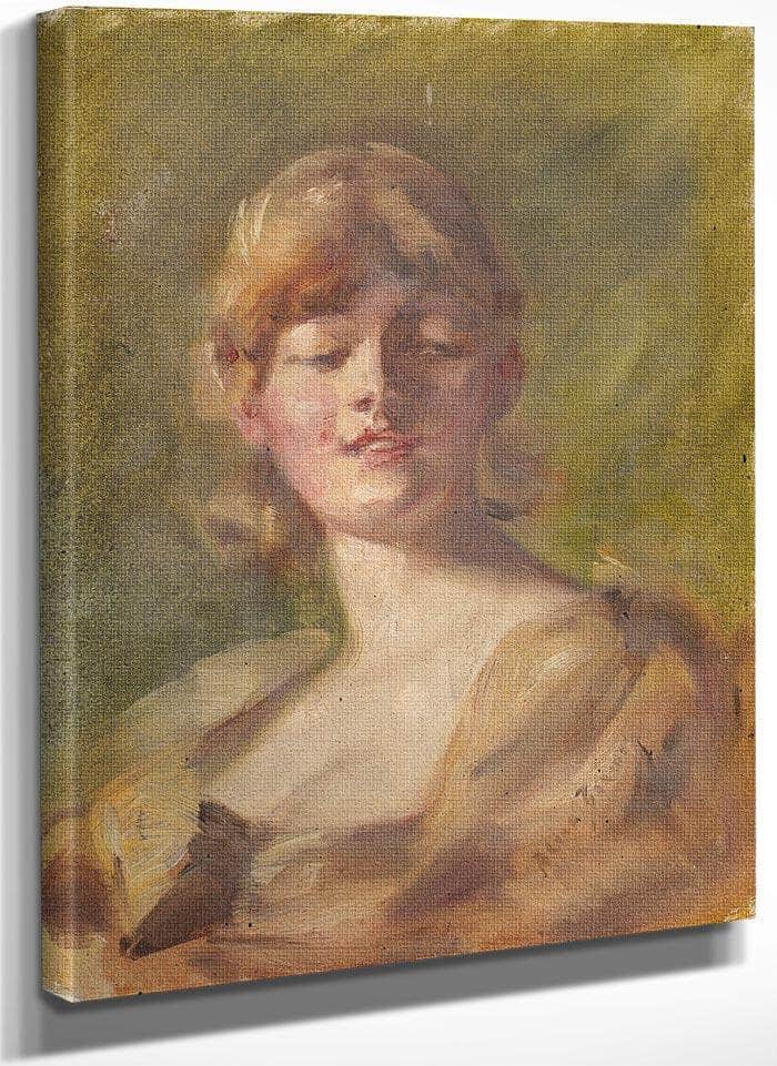 Study Of Head By Alice Pike Barney Fine Art Print