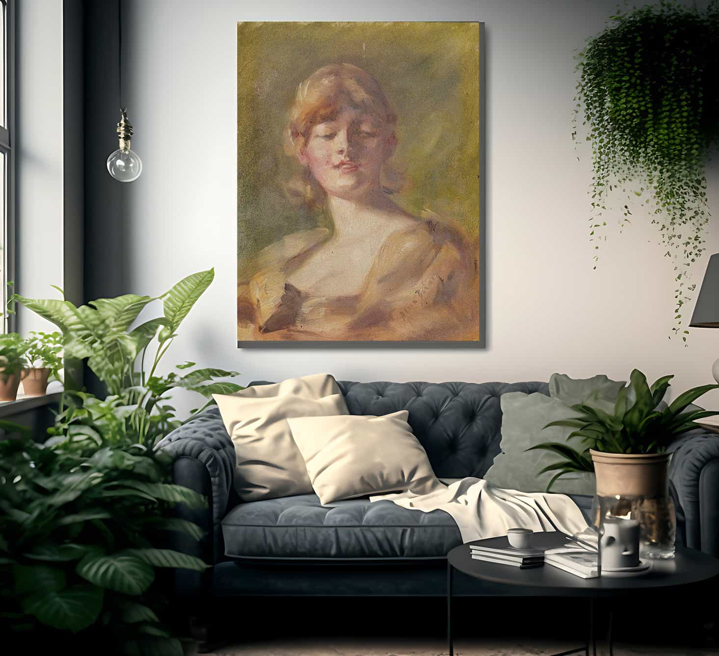 Study Of Head By Alice Pike Barney Fine Art Print
