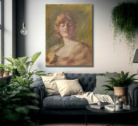 Study Of Head By Alice Pike Barney Fine Art Print