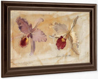 Study Of Lealia Purpurata And Another Orchid By Martin Johnson Heade Fine Art Print