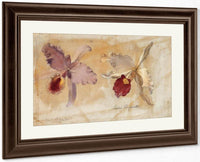 Study Of Lealia Purpurata And Another Orchid By Martin Johnson Heade Fine Art Print