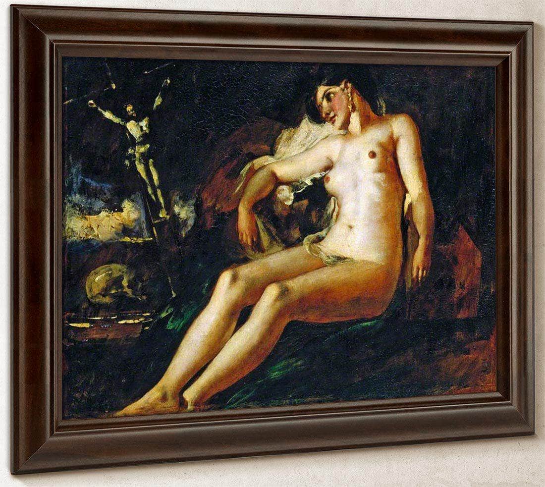 Study Of Magdalen By William Etty Fine Art Print