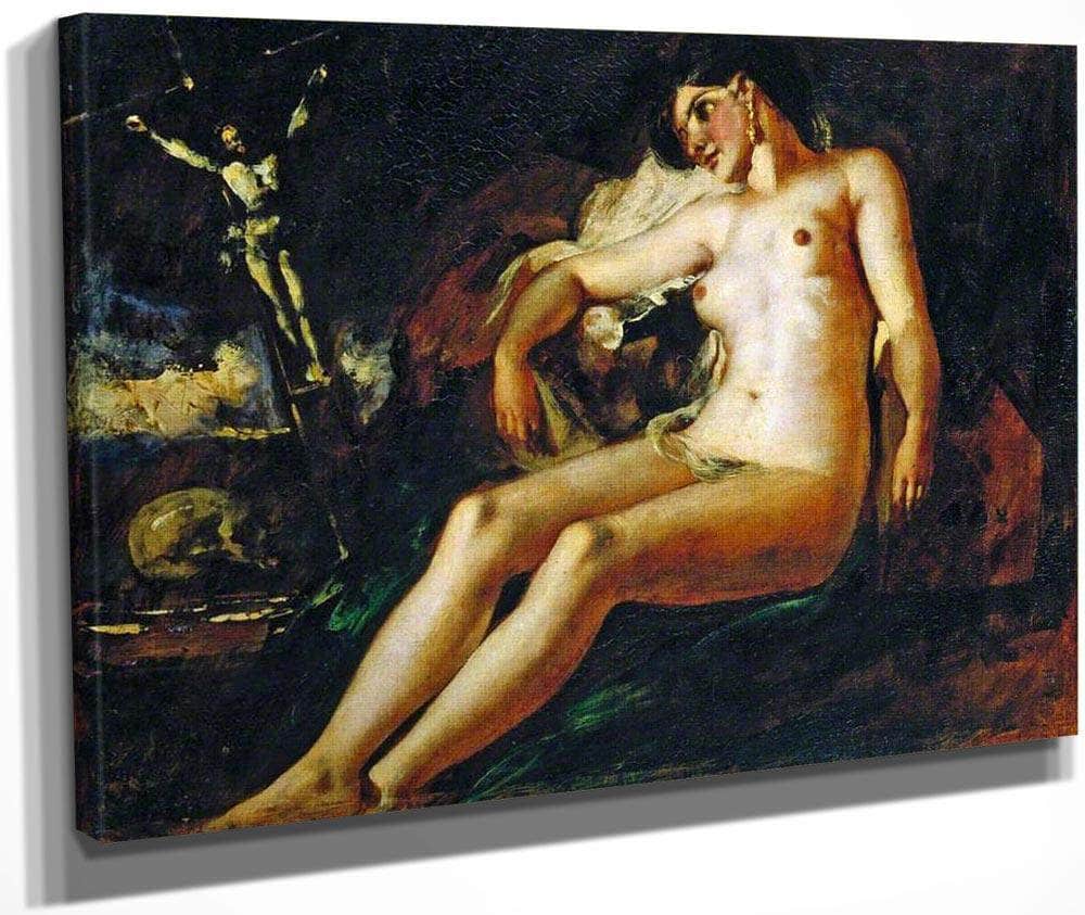 Study Of Magdalen By William Etty Fine Art Print