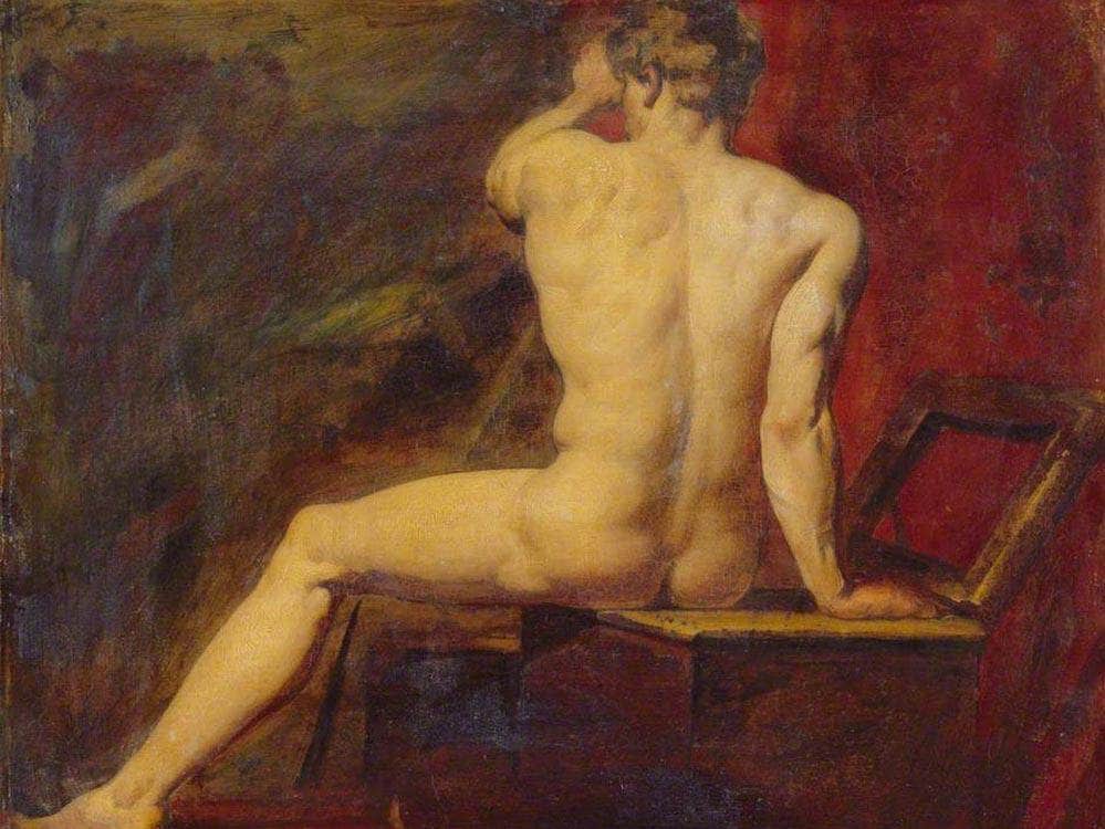 Study Of Male Nude By William Etty Fine Art Print
