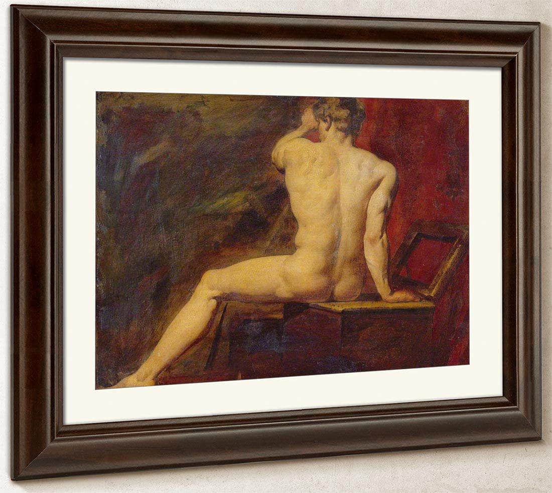Study Of Male Nude By William Etty Fine Art Print