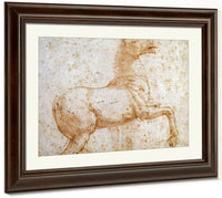 Study Of One Of The Quirinal Marble Horses By Raphael Fine Art Print