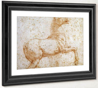Study Of One Of The Quirinal Marble Horses By Raphael Fine Art Print
