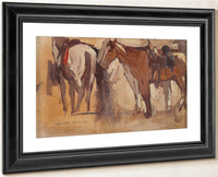 Study Of Saddled Horses By Edgar Payne Fine Art Print
