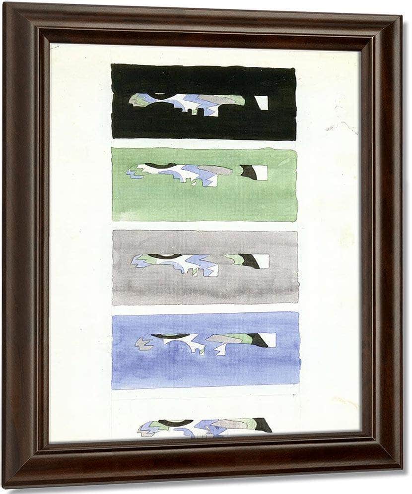 Study Of Ships With Five Colors By Abbott Handerson Thayer Fine Art Print