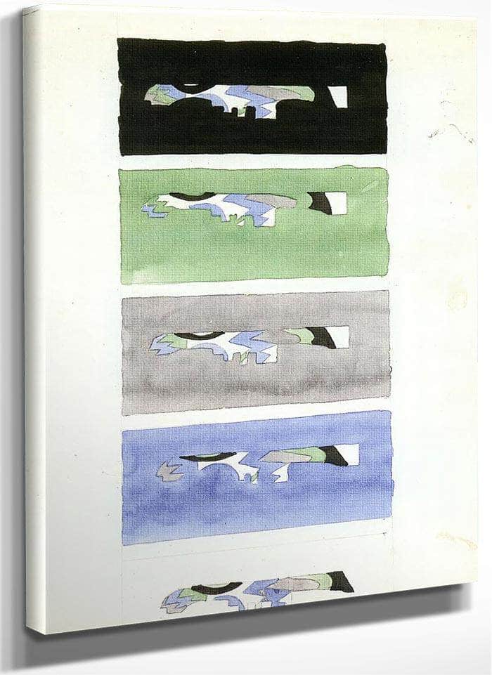 Study Of Ships With Five Colors By Abbott Handerson Thayer Fine Art Print