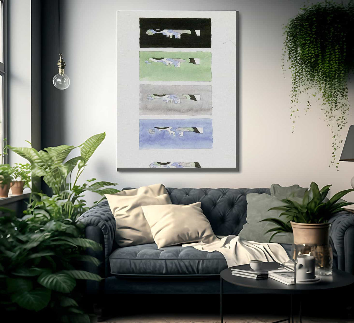 Study Of Ships With Five Colors By Abbott Handerson Thayer Fine Art Print