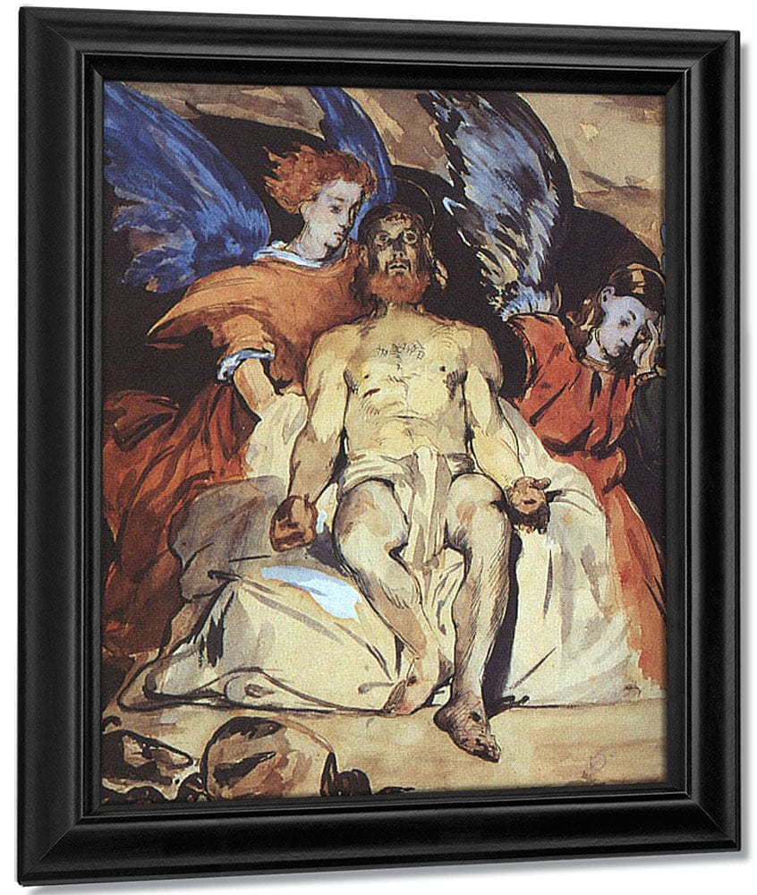 Study To Dead Christ With Angels 1864 By Edouard Manet Fine Art Print