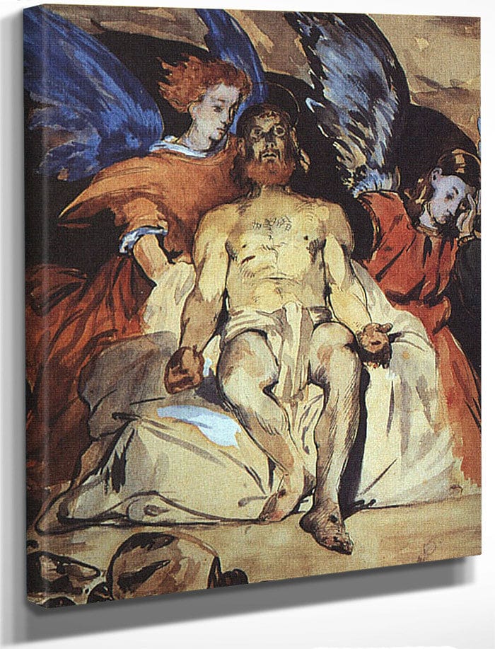Study To Dead Christ With Angels 1864 By Edouard Manet Fine Art Print