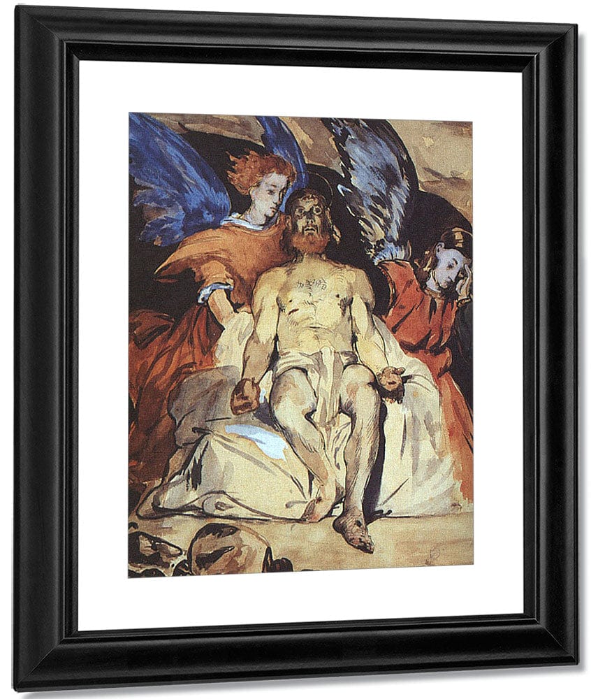Study To Dead Christ With Angels 1864 By Edouard Manet Fine Art Print