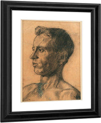 Study   Young Man's Head By Nicolai Astrup Fine Art Print