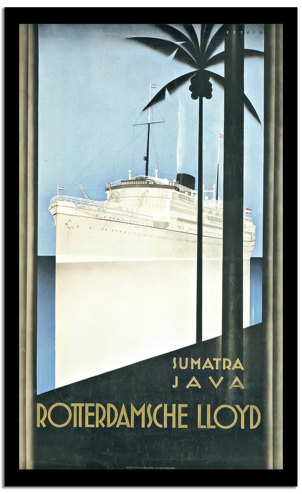 Sumatra Java  Vintage Poster Fine Art Print