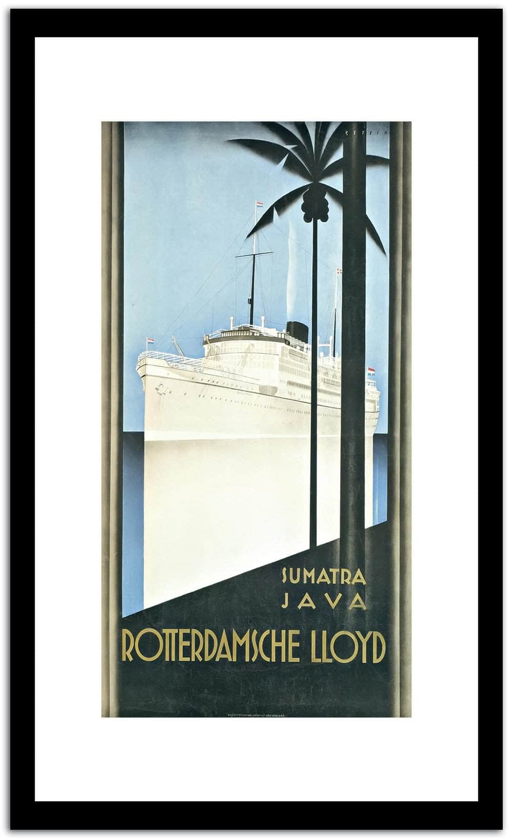 Sumatra Java  Vintage Poster Fine Art Print