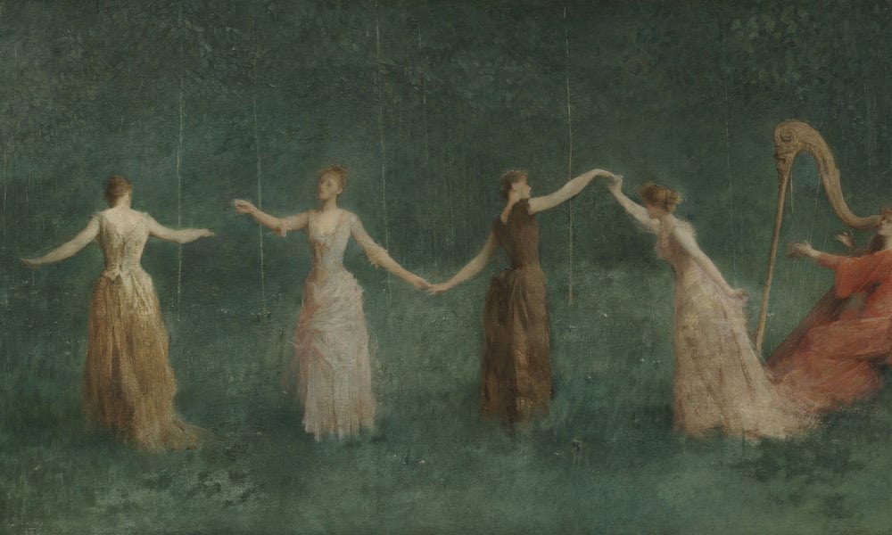 Summer 2 By Thomas Wilmer Dewing Fine Art Print