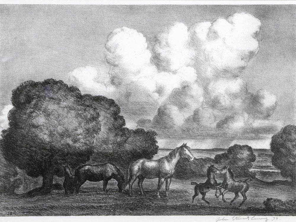 Summer Afternoon (C. 35), 1939 By John Steuart Curry Fine Art Print