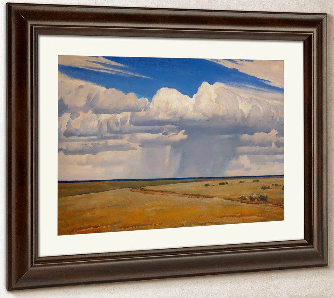 Summer Afternoon Taos By Maynard Dixon Fine Art Print