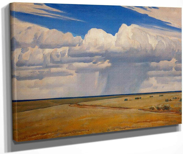 Summer Afternoon Taos By Maynard Dixon Fine Art Print