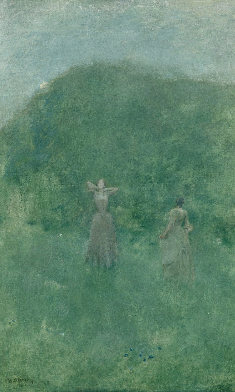 Summer By Thomas Wilmer Dewing Fine Art Print