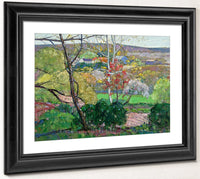 Summer Landscape With Farm Building By Richard Edward Miller Fine Art Print