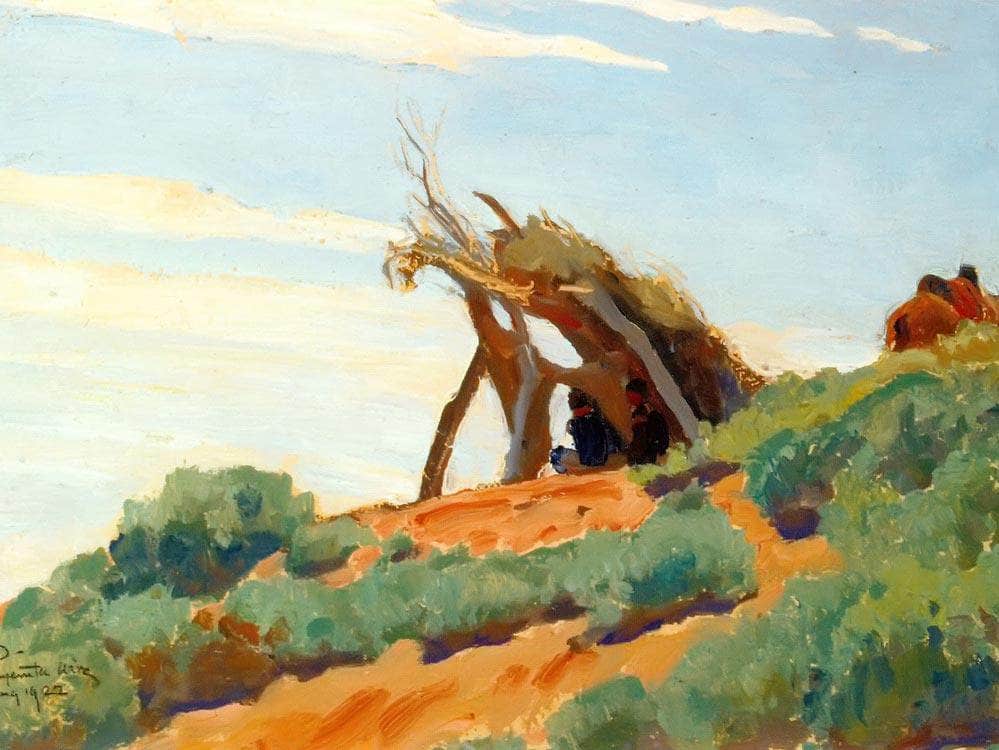 Summer Sun Shelter By Maynard Dixon Fine Art Print