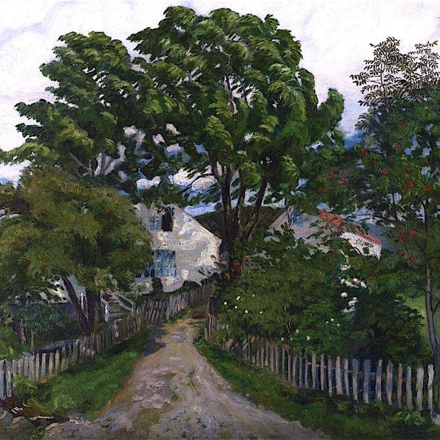 Summer Wind, Jølster Parsonage By Nicolai Astrup Fine Art Print