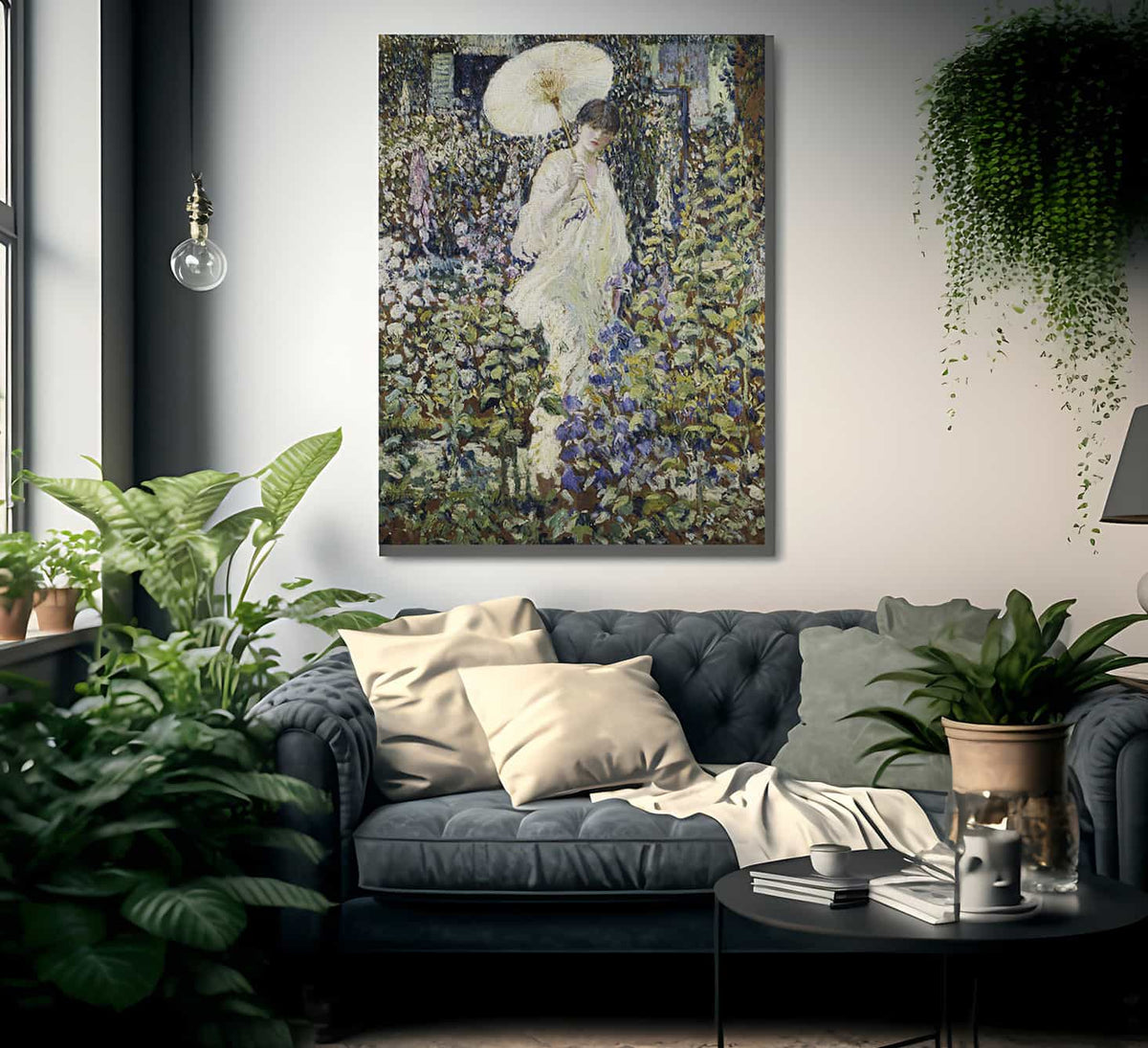 Sun And Wind By Frederick Carl Frieseke Fine Art Print