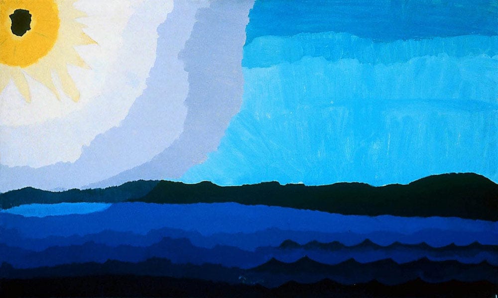 Sun On The Lake By Arthur Dove Fine Art Print